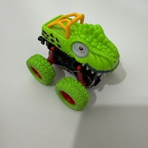 Green Dinosaur Monster Truck Toy T Rex Big Wheel Kids Toy